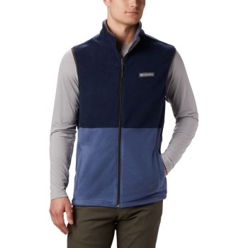 Columbia Basin Trail Fleece Tall, Chaleco Azules Oscuro Azul Marino Para Hombre | 630127-OUJ